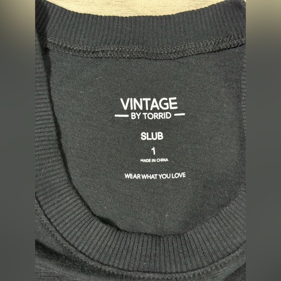 Torrid Black Top with Mesh Sleeves - Picture 3 of 9